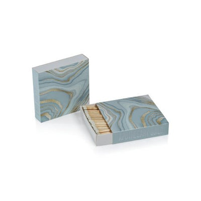 Blue Agate Match Box Matches Zodax  Paper Skyscraper Gift Shop Charlotte