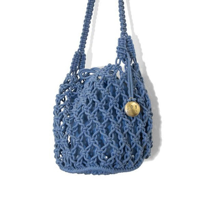 Blue Birdie Macrame Crossbody Handbags + Wallets Joy Susan  Paper Skyscraper Gift Shop Charlotte