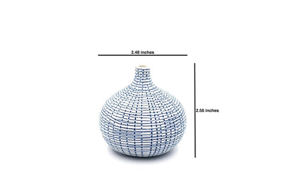 BLUE Congo Tiny S - | Blue Porcelain Bud Vase Vases & Planters Art Floral Trading  Paper Skyscraper Gift Shop Charlotte