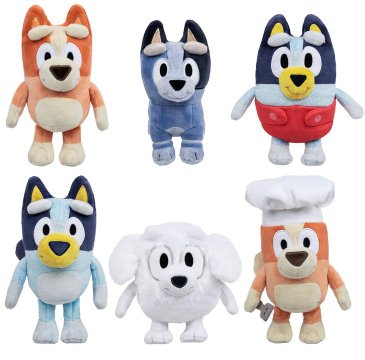 Bluey Plush Toy 8" | Assorted Stuffed Animals License 2 Play  Paper Skyscraper Gift Shop Charlotte