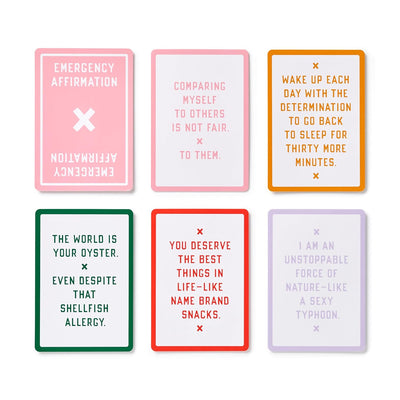 BM Card Deck Emergency Affirmations for Exceptionally Stupid Days Gift Chronicle  Paper Skyscraper Gift Shop Charlotte