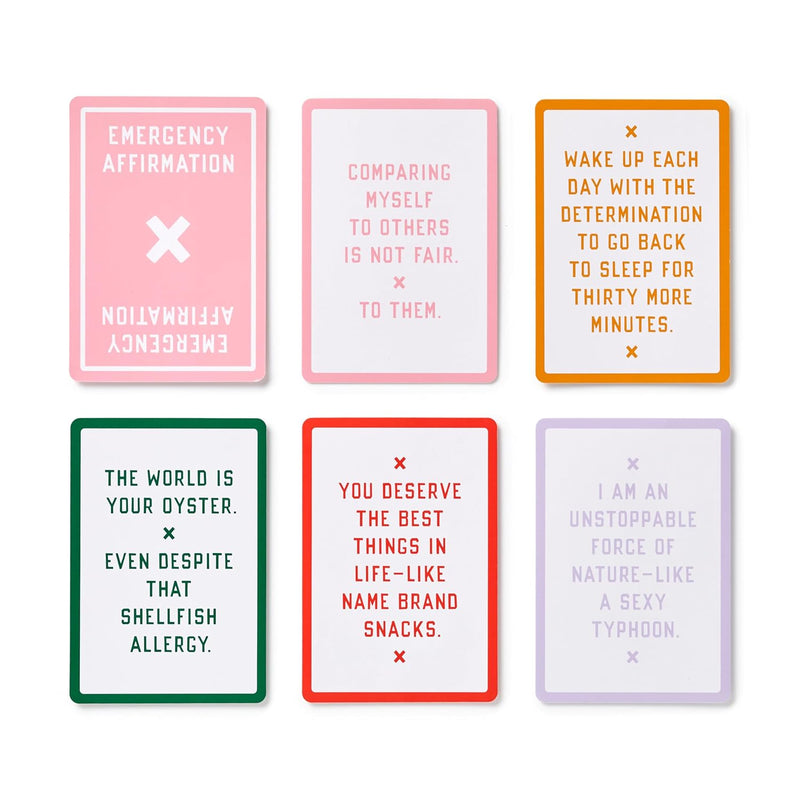 BM Card Deck Emergency Affirmations for Exceptionally Stupid Days Gift Chronicle  Paper Skyscraper Gift Shop Charlotte