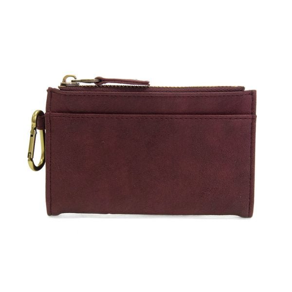 Bobbie Bifold Wallet With Carabiner | Aubergine Accessories Joy Susan  Paper Skyscraper Gift Shop Charlotte