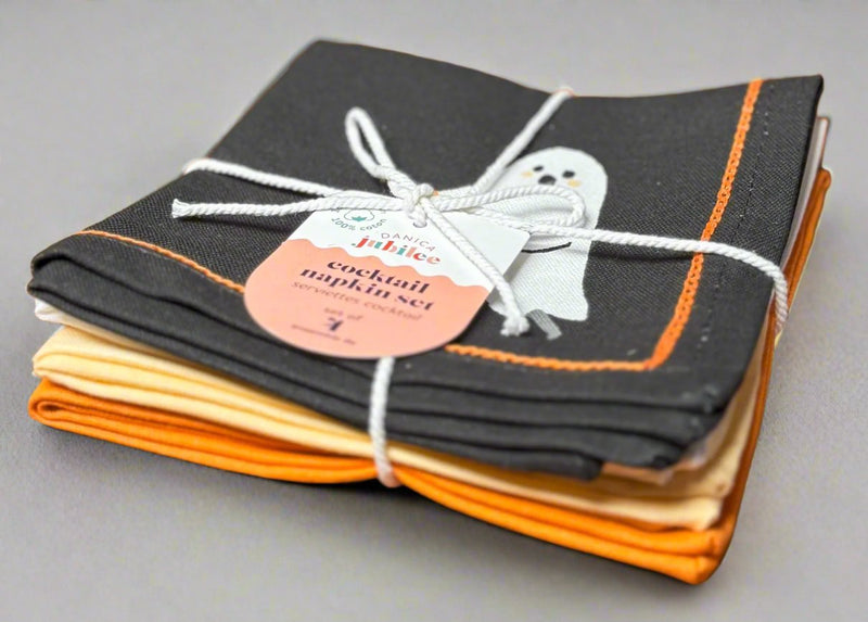 Boo Crew Cocktail Napkins | Set of 4 Halloween Danica Studio (Now Designs)  Paper Skyscraper Gift Shop Charlotte