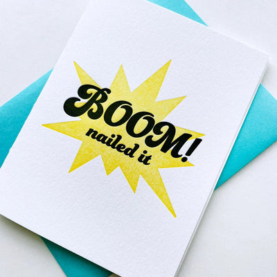 Boom Nailed It Card Cards Steel Petal Press  Paper Skyscraper Gift Shop Charlotte