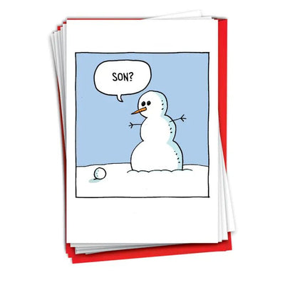 Boxed Set of 12 | Snowman Son Cards NobleWorks Paper Skyscraper Gift Shop Charlotte