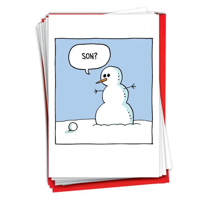 Boxed Set of 12 | Snowman Son Cards NobleWorks Paper Skyscraper Gift Shop Charlotte