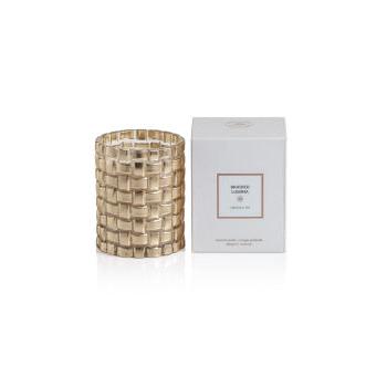 Braided Lumina Scented Candle | 11.5 oz- Siberian Fir Holiday Zodax  Paper Skyscraper Gift Shop Charlotte