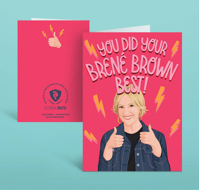 Brene Brown Best Card Cards Citizen Ruth  Paper Skyscraper Gift Shop Charlotte