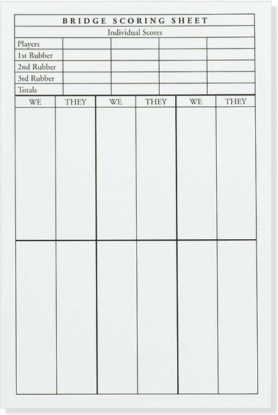 Bridge Tally Pad BOOK Peter Pauper Press, Inc.  Paper Skyscraper Gift Shop Charlotte