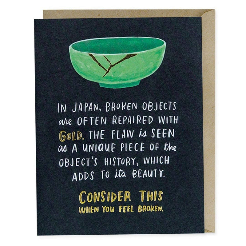 Broken Objects | Empathy Card Cards Em & Friends  Paper Skyscraper Gift Shop Charlotte