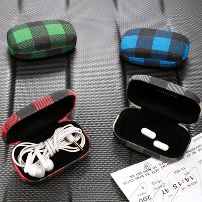 Buffalo Plaid Travel Case Travel Kikkerland  Paper Skyscraper Gift Shop Charlotte