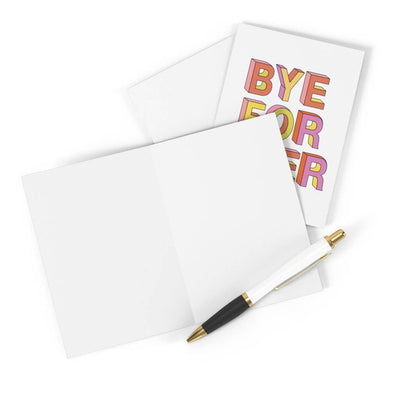 Bye Forever Funny Going Away Card - Mean Rude Goodbye Cards Cards R is for Robo  Paper Skyscraper Gift Shop Charlotte