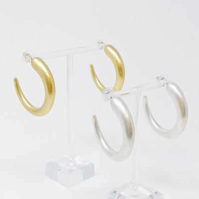 So Smooth Daily Hoop Earrings: Silver  Ellison+Young  Paper Skyscraper Gift Shop Charlotte