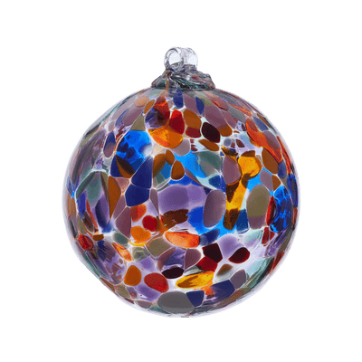 Calico Ball | Brights | 3" Home Decor Kitras Art Glass, Inc.  Paper Skyscraper Gift Shop Charlotte