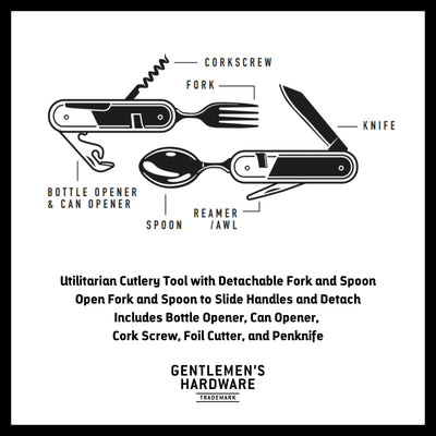 Camping Cutlery Tool GIFT Gentlemen's Hardware  Paper Skyscraper Gift Shop Charlotte