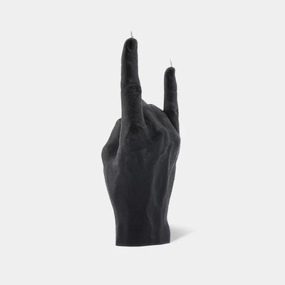 CandleHand Gesture Candle You Rock | Black Candles 54 Celsius  Paper Skyscraper Gift Shop Charlotte