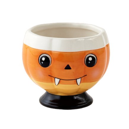 Candy Corn Punch Cup, Ceramic, 4" Halloween One Hundred 80 Degrees  Paper Skyscraper Gift Shop Charlotte