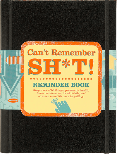 Can't Remember Sh*t | Reminder Book  Peter Pauper Press, Inc.  Paper Skyscraper Gift Shop Charlotte