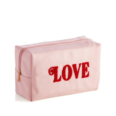 Cara "Love" Cosmetic Pouch, Blush  Shiraleah  Paper Skyscraper Gift Shop Charlotte