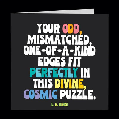 Card | Divine cosmic puzzle Cards Quotable Cards  Paper Skyscraper Gift Shop Charlotte