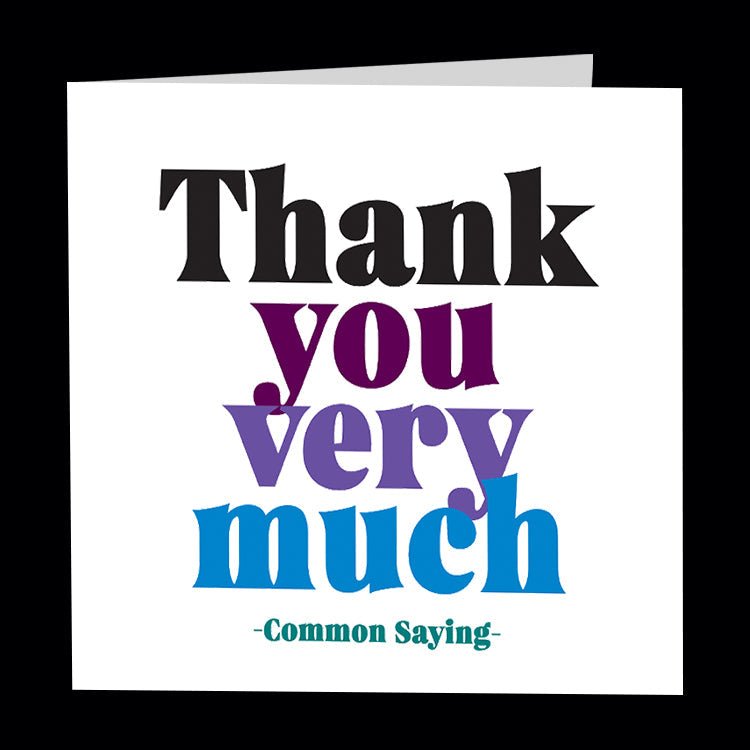 Card | Thank you very much Cards Quotable Cards  Paper Skyscraper Gift Shop Charlotte