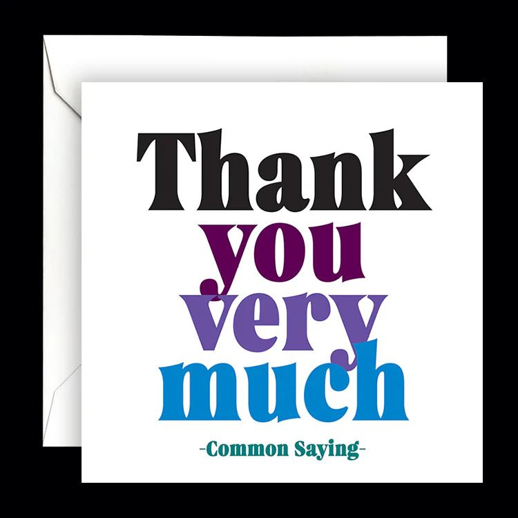 Card | Thank you very much Cards Quotable Cards  Paper Skyscraper Gift Shop Charlotte