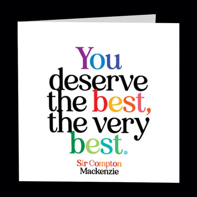 Card | You deserve the best Cards Quotable Cards  Paper Skyscraper Gift Shop Charlotte