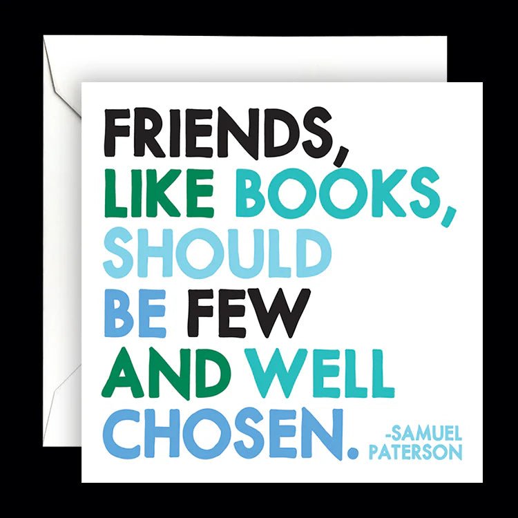 Cards | Friends, Like Books Cards Quotable Cards  Paper Skyscraper Gift Shop Charlotte