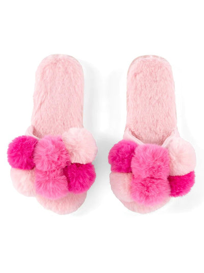 Carina Slippers | Pink L/XL Beauty + Wellness Shiraleah  Paper Skyscraper Gift Shop Charlotte