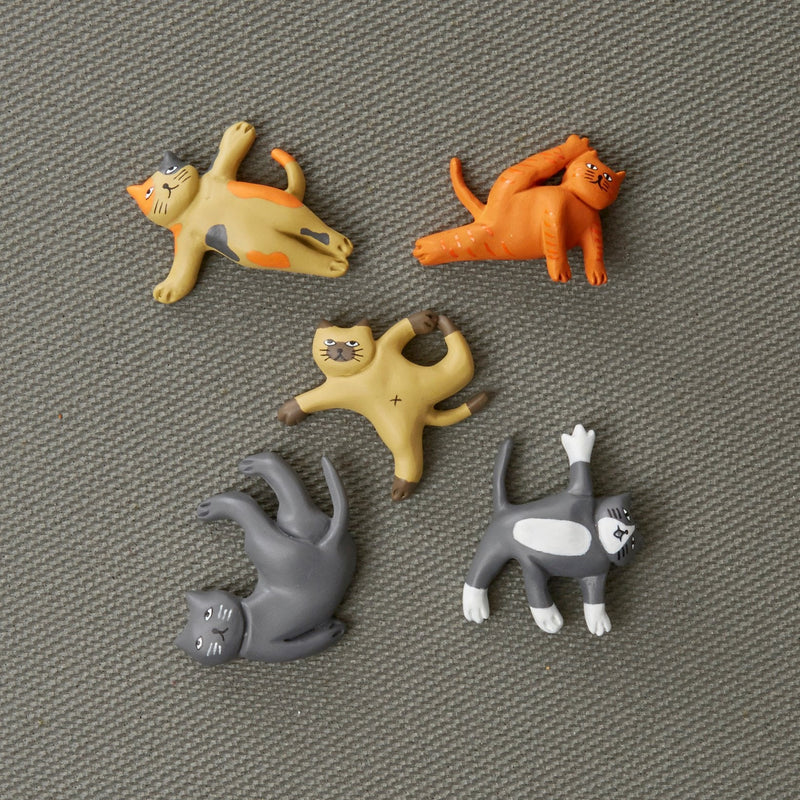 Cat Yoga Magnets Magnets Kikkerland  Paper Skyscraper Gift Shop Charlotte