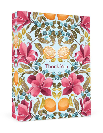 Catherine Marion: Lemons & Magnolia Thank You Notes Boxed Cards Pomegranate  Paper Skyscraper Gift Shop Charlotte