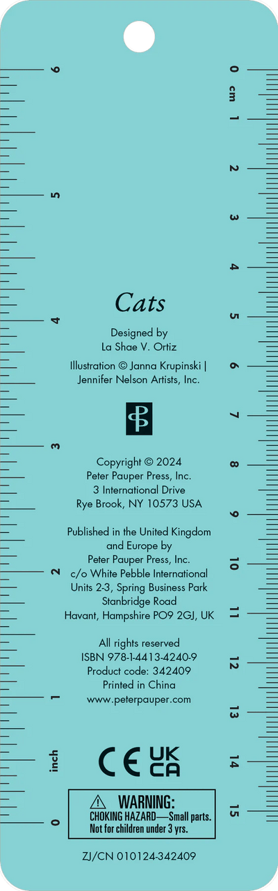 Cat'S Beaded Bookmark Bookmarks Peter Pauper Press, Inc.  Paper Skyscraper Gift Shop Charlotte