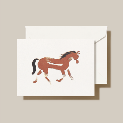 Brushstroke Horse Note Boxed Cards Boxed Cards Crane & Co.  Paper Skyscraper Gift Shop Charlotte