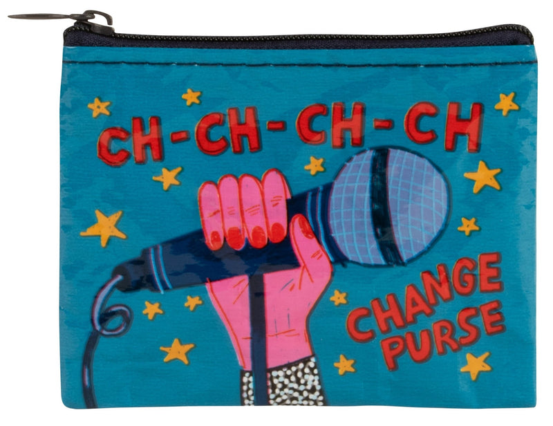 Ch-Ch-Change Coin Purse Coin Purses Blue Q  Paper Skyscraper Gift Shop Charlotte