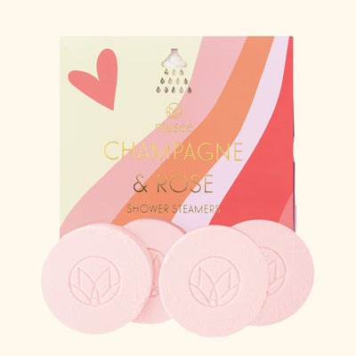 Champagne & Rose Shower Steamers Beauty + Wellness Musee Bath  Paper Skyscraper Gift Shop Charlotte