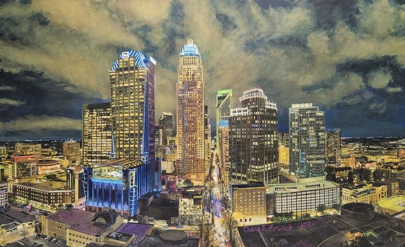 Char-Lit Print by David French prints David French  Paper Skyscraper Gift Shop Charlotte