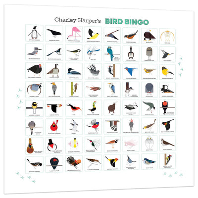 Charley Harper’s Bird Bingo Boxed Cards Pomegranate  Paper Skyscraper Gift Shop Charlotte