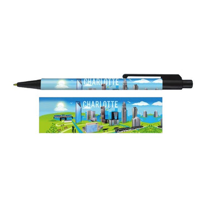 Charlotte Daytime Skyline Pen  My City Souvenirs  Paper Skyscraper Gift Shop Charlotte