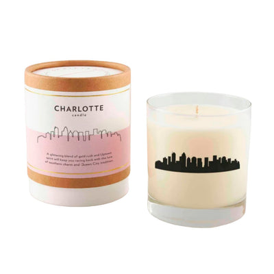 Charlotte Soy Candle Candles Scripted Fragrance  Paper Skyscraper Gift Shop Charlotte