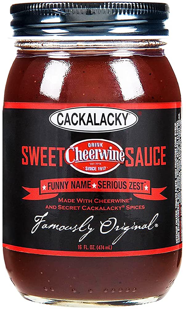 Cheerwine Sweet Sauce 16oz  Blue Mountain  Paper Skyscraper Gift Shop Charlotte