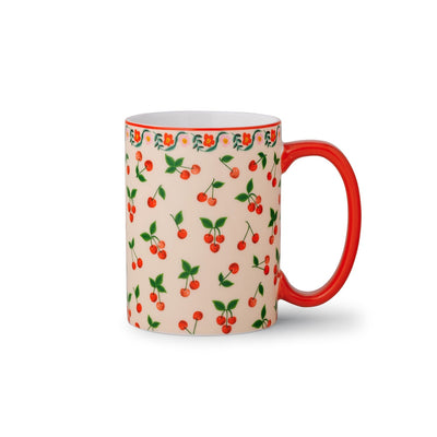 Cherries Porcelain Mug Accessories Rifle Paper Co  Paper Skyscraper Gift Shop Charlotte