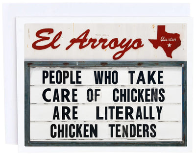 Chicken Tenders Card Cards El Arroyo  Paper Skyscraper Gift Shop Charlotte