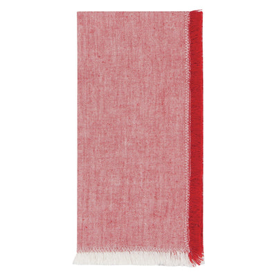 Chili Red Chambray Napkins | Set of 4 Napkins Danica Studio (Now Designs)  Paper Skyscraper Gift Shop Charlotte