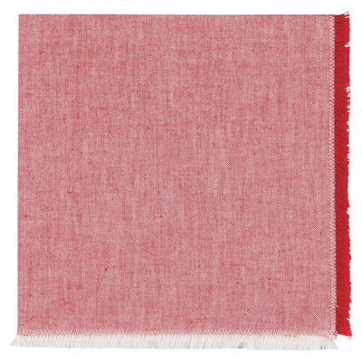 Chili Red Chambray Napkins | Set of 4 Napkins Danica Studio (Now Designs)  Paper Skyscraper Gift Shop Charlotte