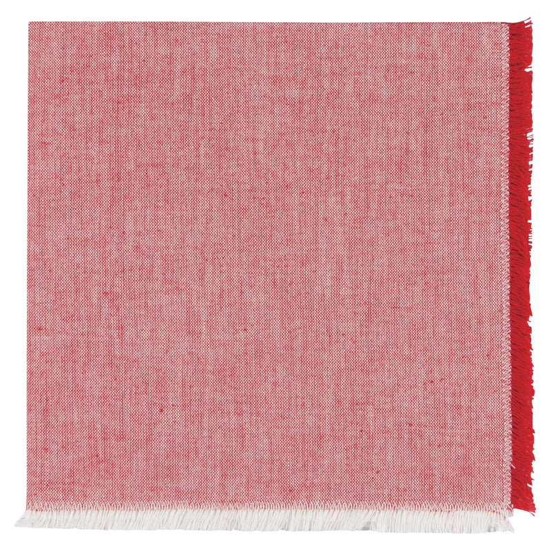 Chili Red Chambray Napkins | Set of 4 Napkins Danica Studio (Now Designs)  Paper Skyscraper Gift Shop Charlotte