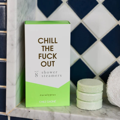 Chill the Fuck Out Shower Steamers Health & Beauty Chez Gagné  Paper Skyscraper Gift Shop Charlotte