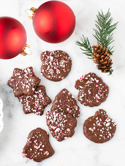 Chocolate Peppermint Moravian Cookie Thins | 5.5oz Food Salem Baking Company  Paper Skyscraper Gift Shop Charlotte