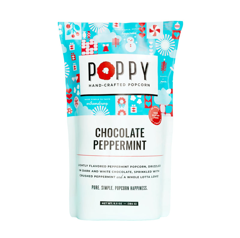 Chocolate Peppermint Popcorn Bag food Poppy Handcrafted Popcorn  Paper Skyscraper Gift Shop Charlotte