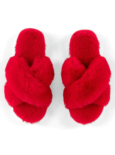 Christina Slippers| RED L/XL Beauty + Wellness Shiraleah  Paper Skyscraper Gift Shop Charlotte